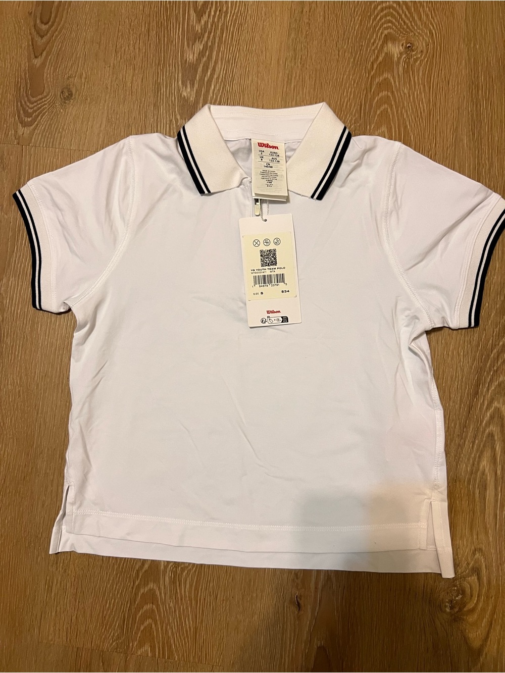 Wilson White Polo with Black Trim